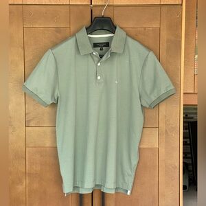 Rag & Bone Men's Sage Green 100% Cotton Polo Shirt, Size Large NWOT